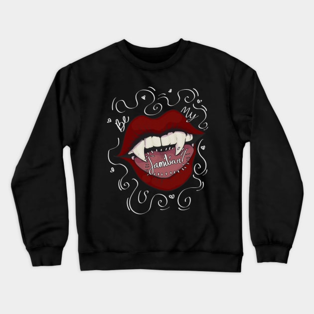 Be My Familiar? Crewneck Sweatshirt by Wyrielle